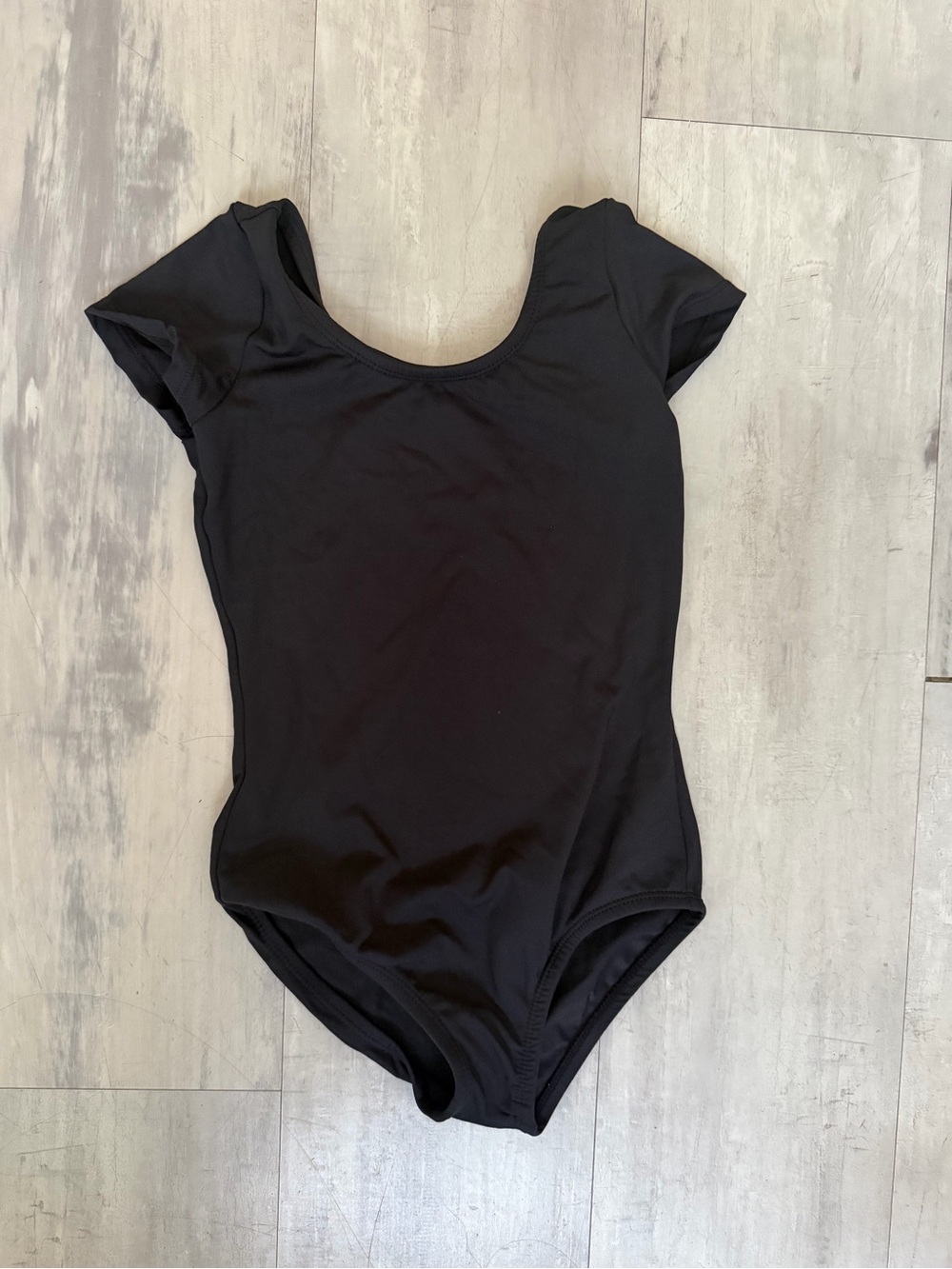 Classic Black Kids One-Piece Leotard